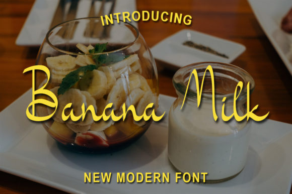 Banana Milk Font Poster 1