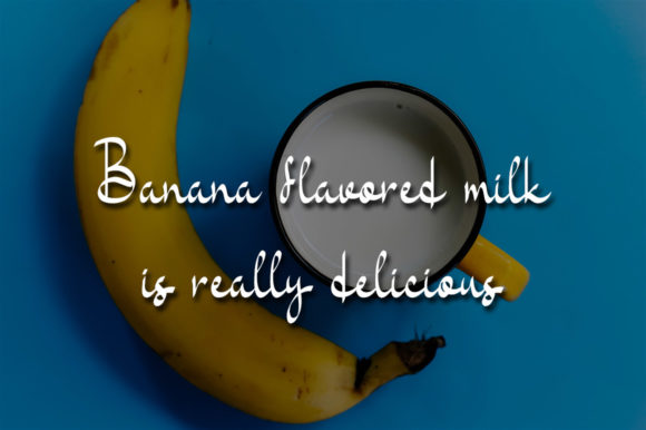 Banana Milk Font Poster 4