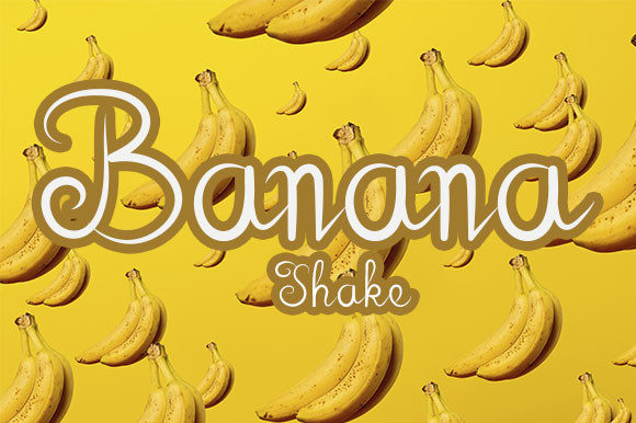 Banana Shake Font Poster 1