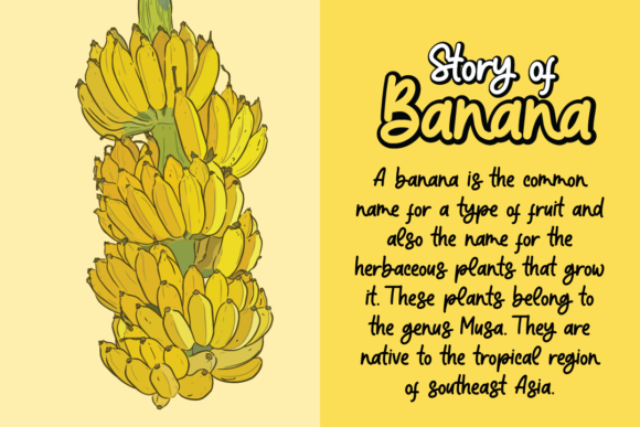 Banana Super Font Poster 2