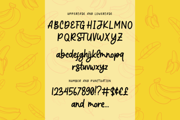 Banana Super Font Poster 6