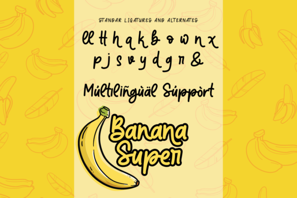 Banana Super Font Poster 7
