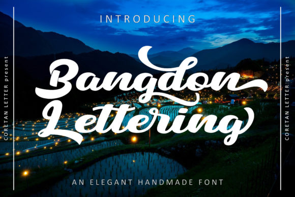 Bangdon Lettering Font Poster 1