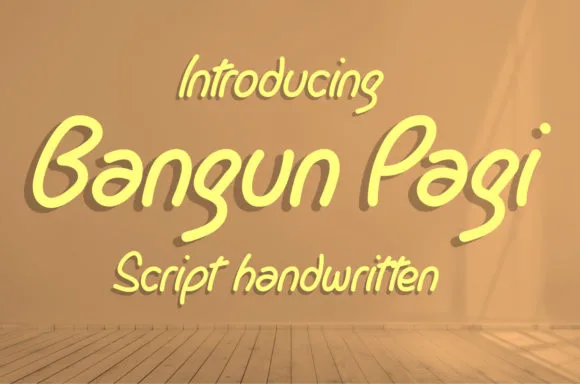 Bangun Pagi Font Bangun Pagi Font Poster 1