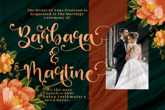 Barbara Lattvia Font Poster 5