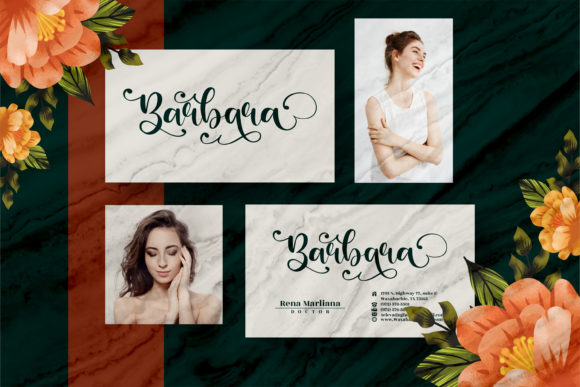 Barbara Lattvia Font Poster 7