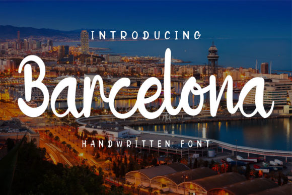 Barcelona Font Poster 1