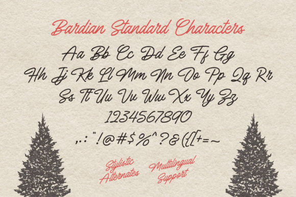 Bardian Font Poster 5