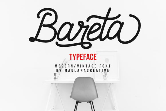 Bareta Font Poster 1