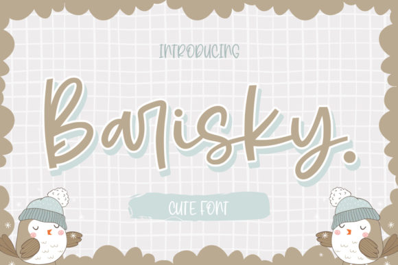 Barisky Cute Script Font Poster 1