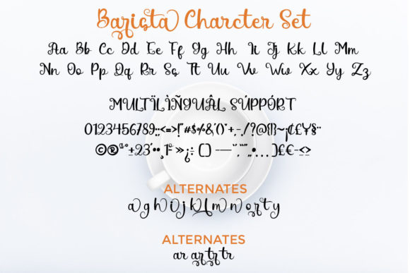 Barista Font Poster 4