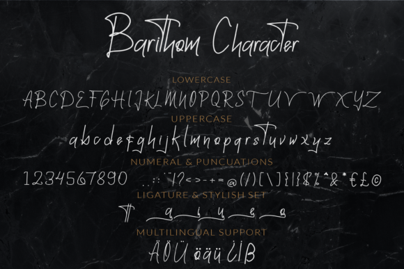 Barithom Font Poster 10