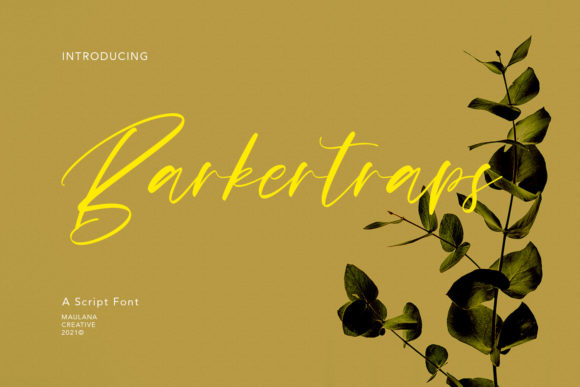 Barkertraps Font