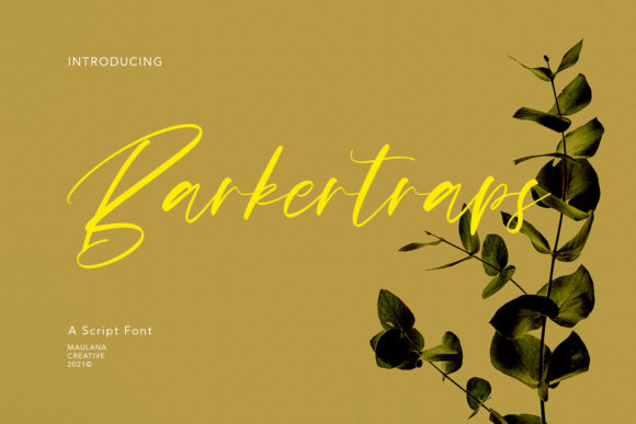 Barkertraps Font Poster 1