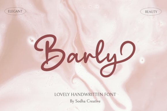 Barly – Cute Script Font