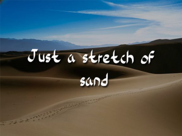 Barren Desert Font Poster 2