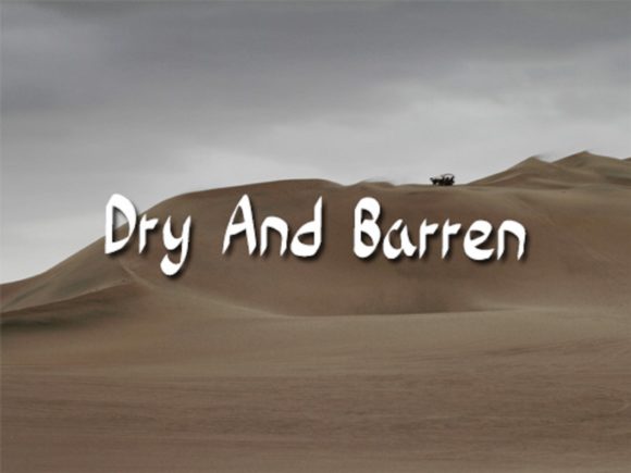 Barren Desert Font Poster 5