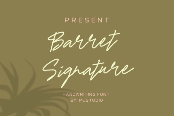 Barret Signature Font Poster 1