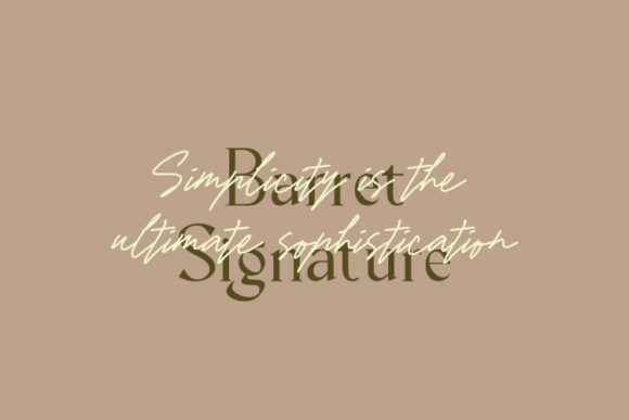 Barret Signature Font Poster 3
