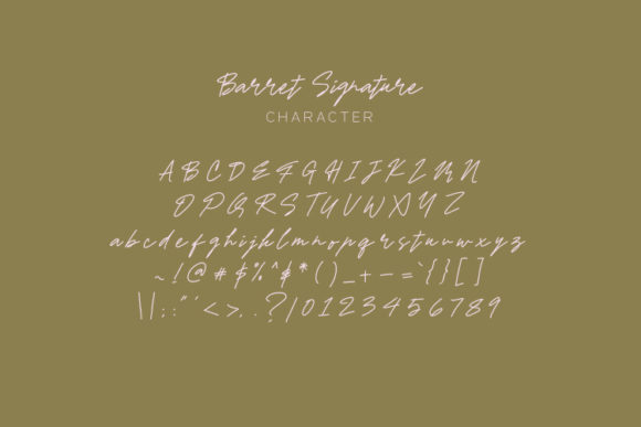 Barret Signature Font Poster 7