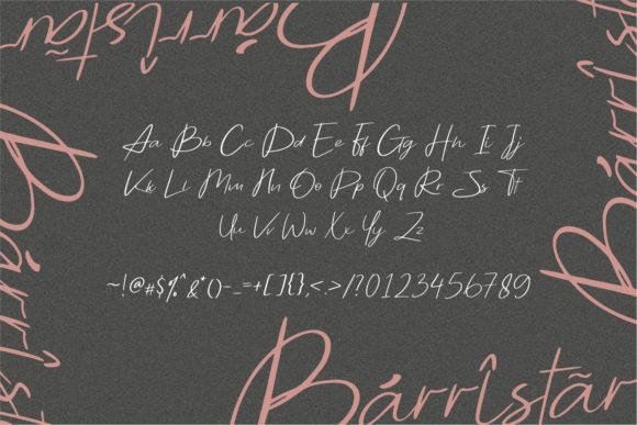 Barristar Font Poster 11