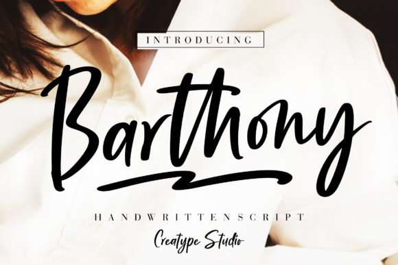 Barthony Font Poster 1