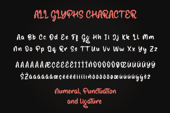 Basting Font Poster 7