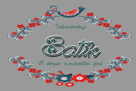 Batik Font Poster 1