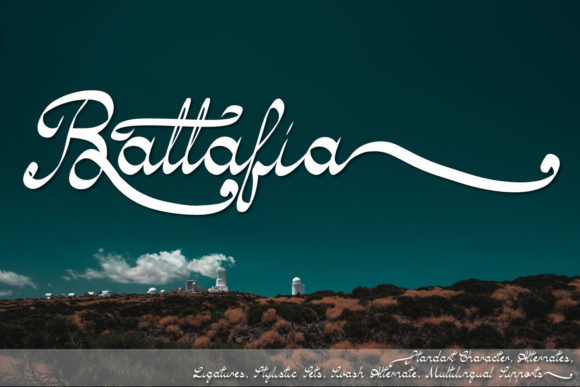 Battafia Font Poster 1