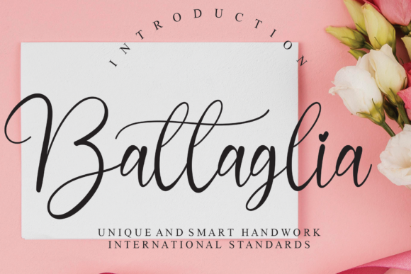 Battaglia Font Poster 1