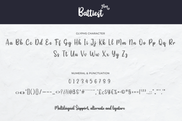 Battiest Font Poster 10