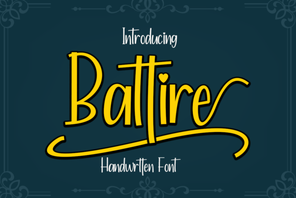 Battire Font Poster 1