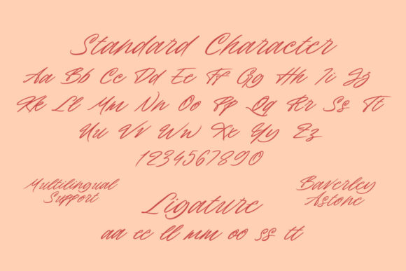 Baverley Astone Font Poster 5
