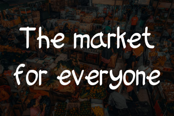 Bazaar Market Font Poster 2