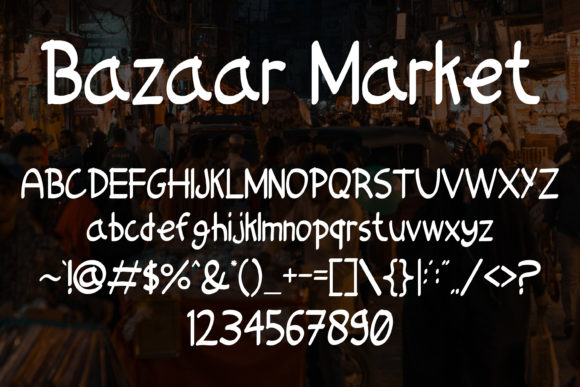 Bazaar Market Font Poster 5