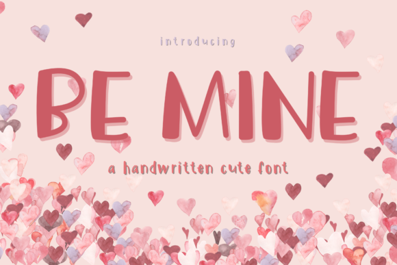 Be Mine Font Poster 1