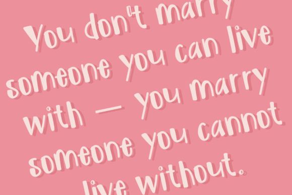 Be Mine Font Poster 2