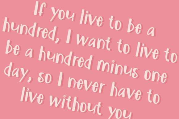 Be Mine Font Poster 5