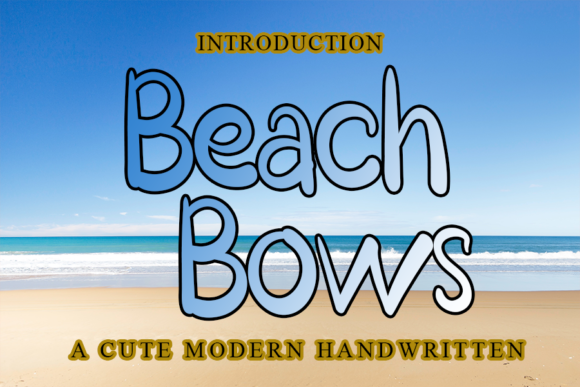 Beach Bows Font Poster 1