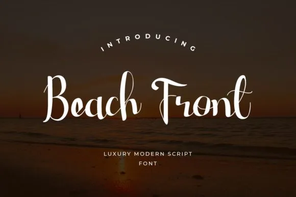 Beach Front Font Poster 1