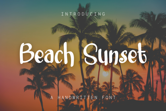 Beach Sunset Font