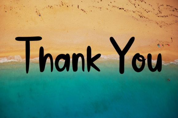 Beach Vacation Font Poster 5