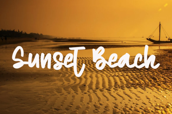 Beach Wedding Font Poster 2