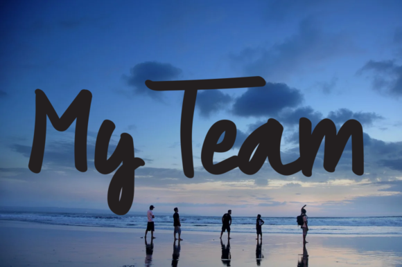 Beach Wedding Font Poster 3