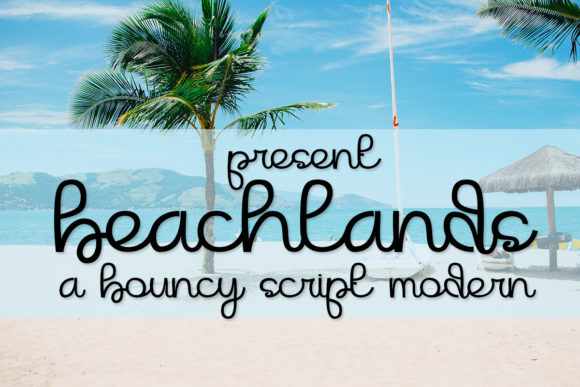 Beachlands Font Poster 1