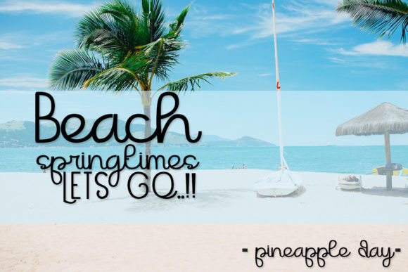 Beachlands Font Poster 5