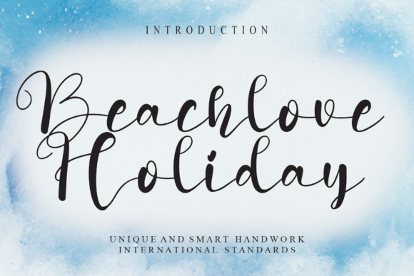 Beachlove Holiday Font Poster 1
