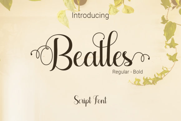 Beatles Font Poster 1