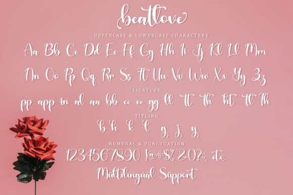 Beatlove Font Poster 2