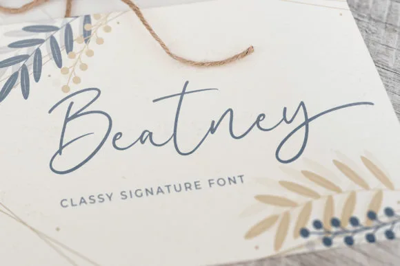 Beatney Font Beatney Font Poster 1